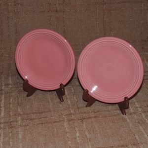 Fiesta Retired Rose Salad Plates (2)